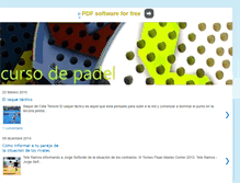 Tablet Screenshot of cursodepadel.com